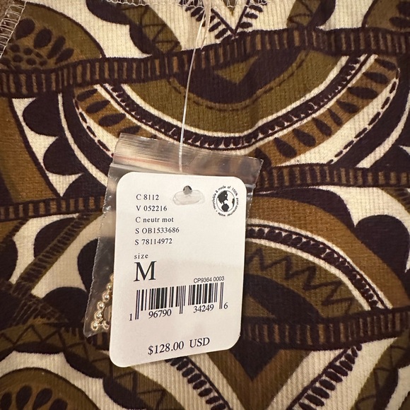 Free People Chase The Rays Embellished
Sequined Geometric Crochet Printed Top M - Picture 5 of 11